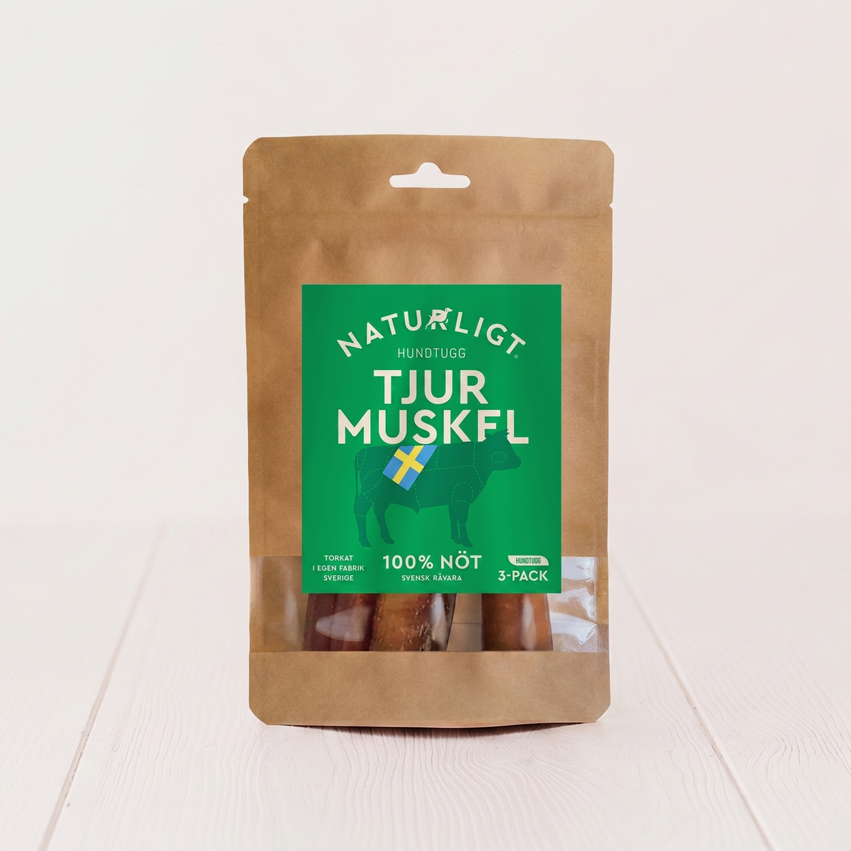 Naturligt® - Oksemuskel 3-pack